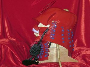 шлем самурая красный купить оптом в Москве в интернет магазине Steelclaw